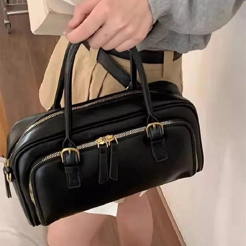 UAKISS  -  Handbags For Women Wide Shoulder Strap Bags Casual Leather Messenger Crossbody Bag Large Capacity Handbag Women's Bags
