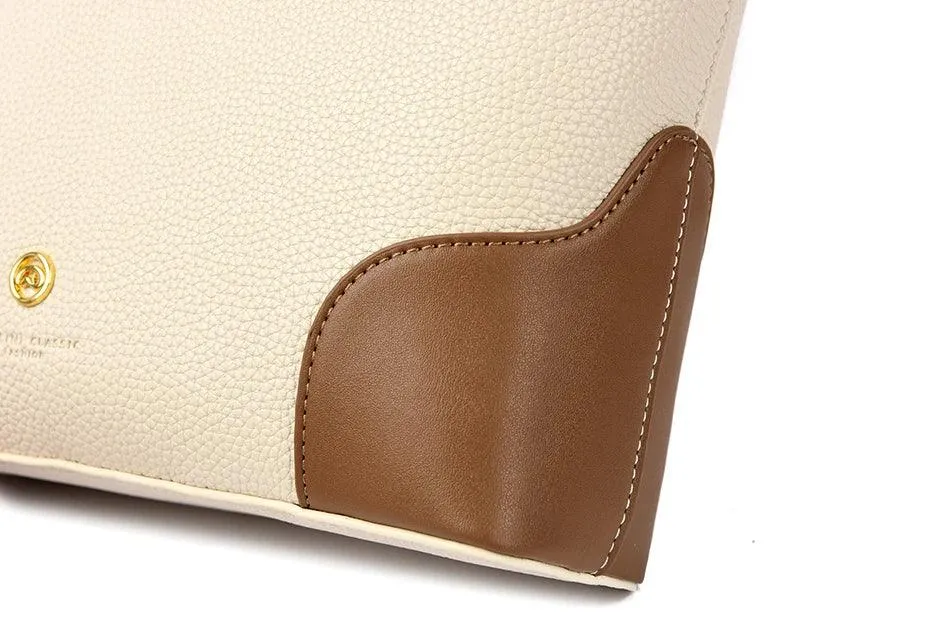 Woman Tote Handbags Small Leather Multifunction Zipper Crossbody Purses