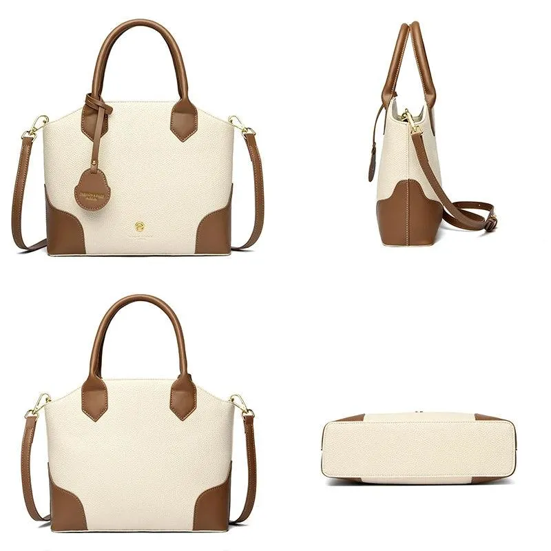 Woman Tote Handbags Small Leather Multifunction Zipper Crossbody Purses