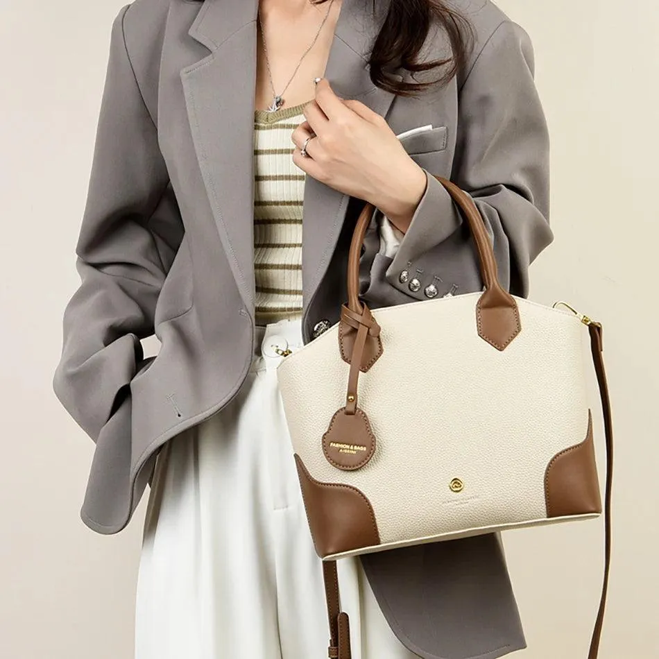 Woman Tote Handbags Small Leather Multifunction Zipper Crossbody Purses