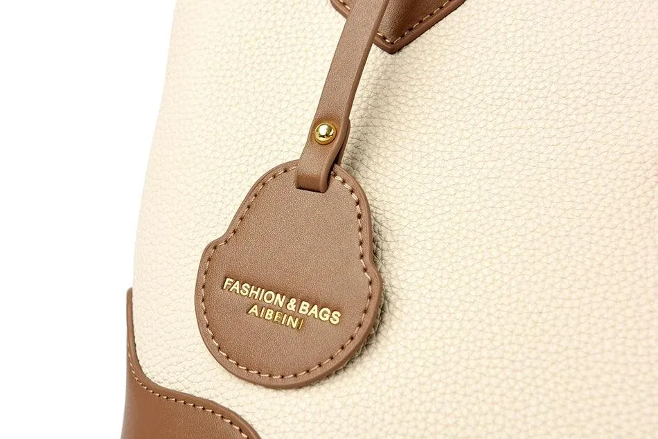 Woman Tote Handbags Small Leather Multifunction Zipper Crossbody Purses